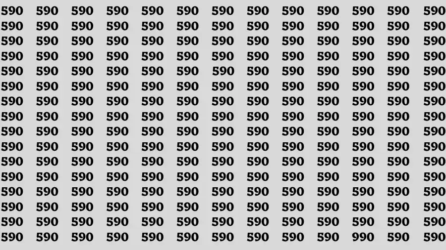 Brain Test: If you have Eagle Eyes Find the Number 990 in 15 Secs