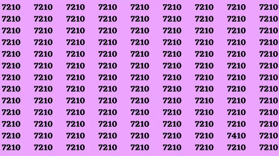 Brain Test: If you have Eagle Eyes Find the Number 7401 among 7201 in 15 Secs