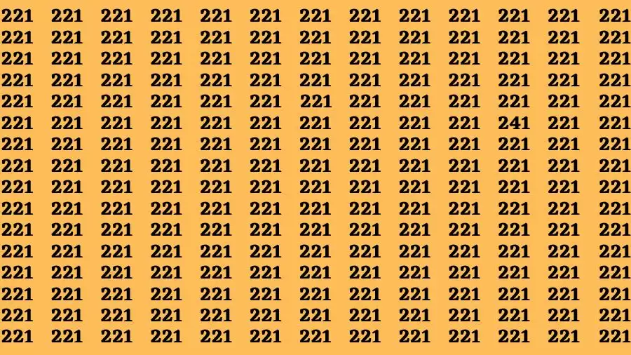 Observation Brain Challenge: If you have Eagle Eyes Find the Number 241 in 15 Secs