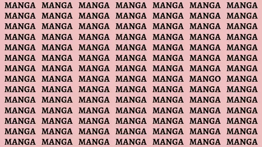 Brain Test: If you have Hawk Eyes Find the word Mango in 15 Secs