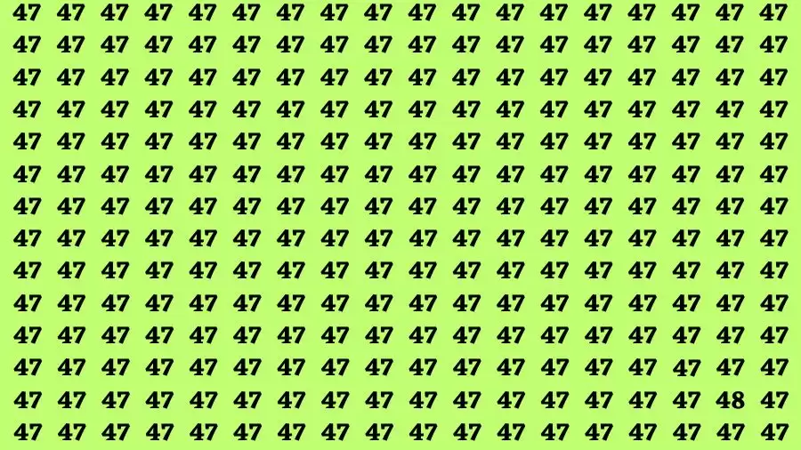 Observation Brain Test: If you have Hawk Eyes Find the Number 48 in 15 Secs