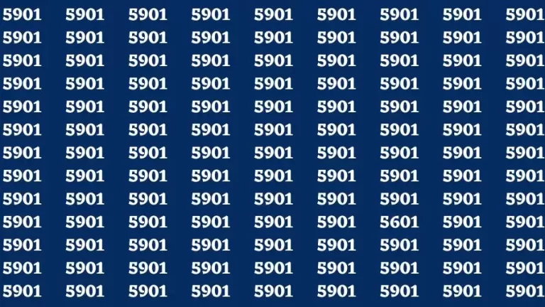 Observation Brain Challenge: If you have Hawk Eyes Find the Number 5601 in 15 Secs