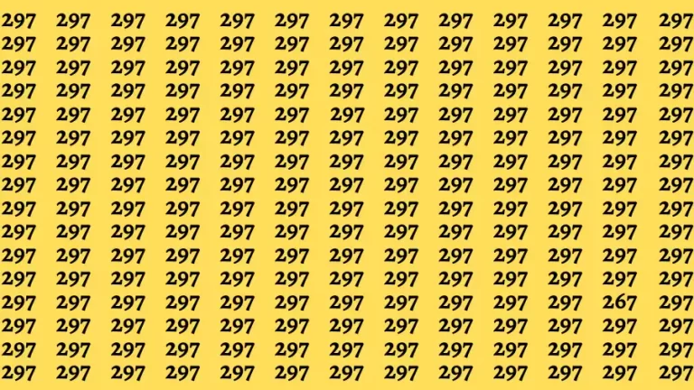 Observation Brain Challenge: If you have Eagle Eyes Find the number 267 in 12 Secs