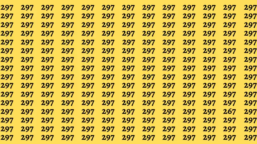 Observation Brain Challenge: If you have Eagle Eyes Find the number 267 in 12 Secs