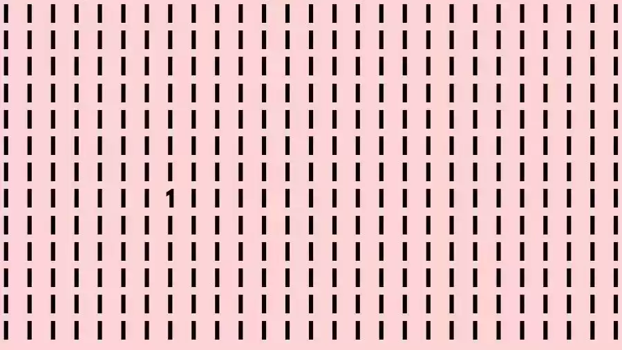 Observation Skill Test: If you have Eagle Eyes Find the number 1 among I in 12 Seconds?