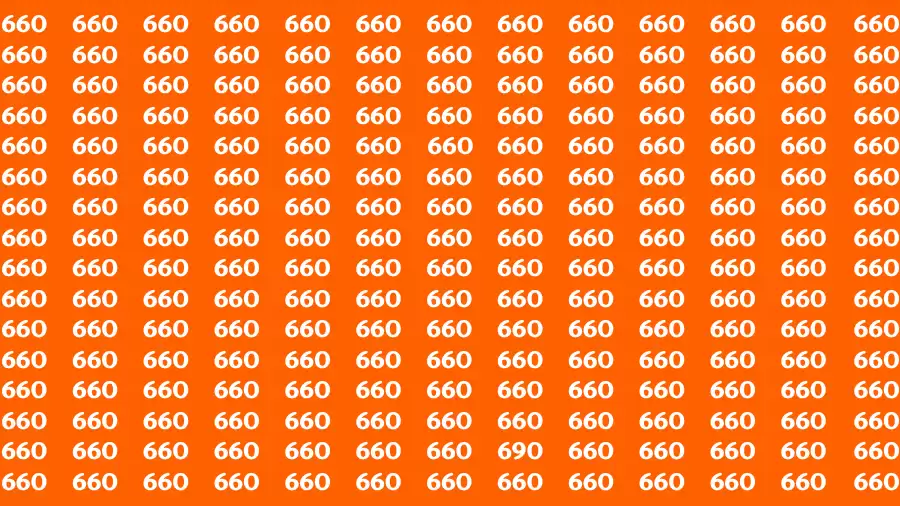 Brain Test: If you have Eagle Eyes Find the Number 690 in 15 Secs