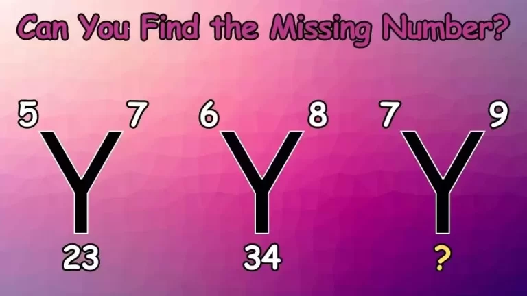 Brain Teaser: Can You Find the Missing Number in this Tricky Math Puzzle?