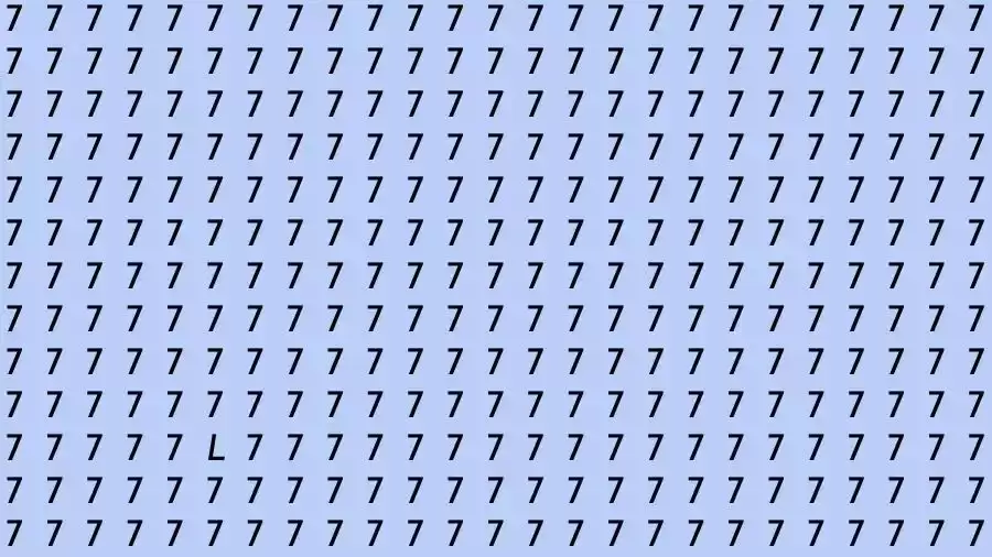 Observation Skills Test: If you have Eagle Eyes Find the letter L among 7 in 15 Seconds?