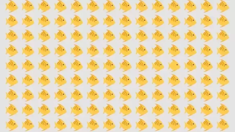 Observation Skills Test: Can you find the Odd Fish in 10 Seconds?