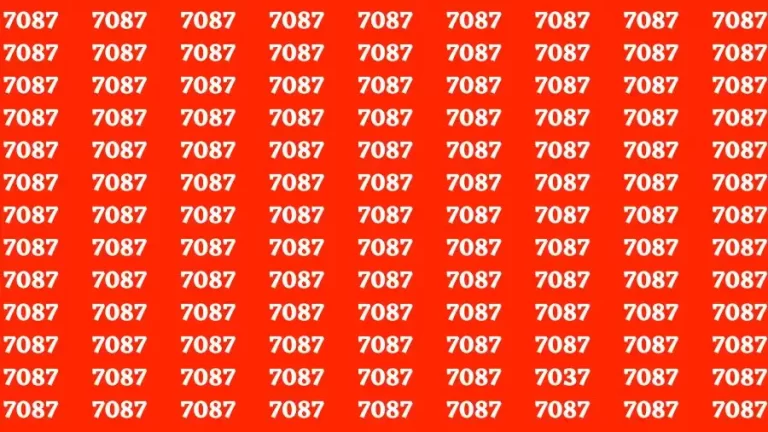 Observation Brain Test: If you have Eagle Eyes Find the number 7037 in 10 Secs