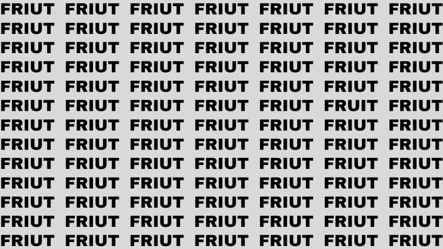 Brain Test: If you have Hawk Eyes Find the word Fruit In 15 Secs