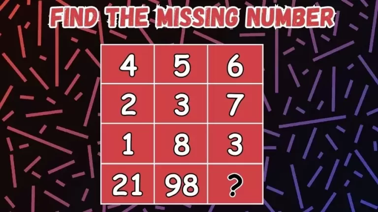 Brain Teaser: Find the Missing Number in 20 Secs | Maths Puzzle