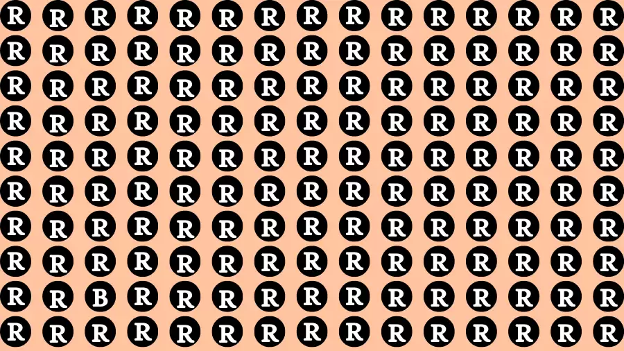 Brain Test: If you have Eagle Eyes Find B among R in 15 Secs