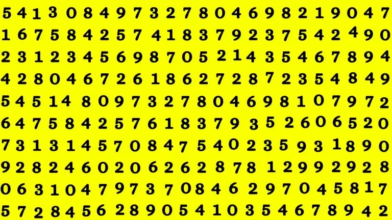 Eagle-Eyed Alert Find the Hidden Number 7457 in Just 12 Secs