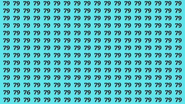 If you have Eagle Eyes Find the number 76 among 79 in 10 Secs | Observation Visual Test