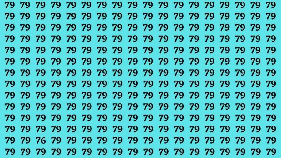 If you have Eagle Eyes Find the number 76 among 79 in 10 Secs | Observation Visual Test