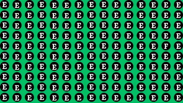 Observation Brain Challenge: If you have Hawk Eyes Find F in 15 Secs