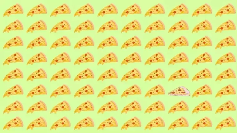 Observation Brain Test: Can you find the Odd Pizza Slice in this Picture in 10 Secs?