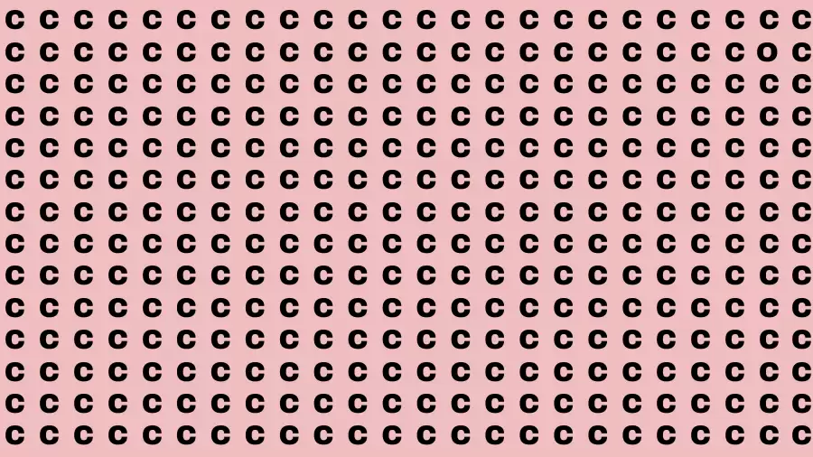 Observation Brain Test: If you have 50/50 Vision Find O among C in 15 Secs