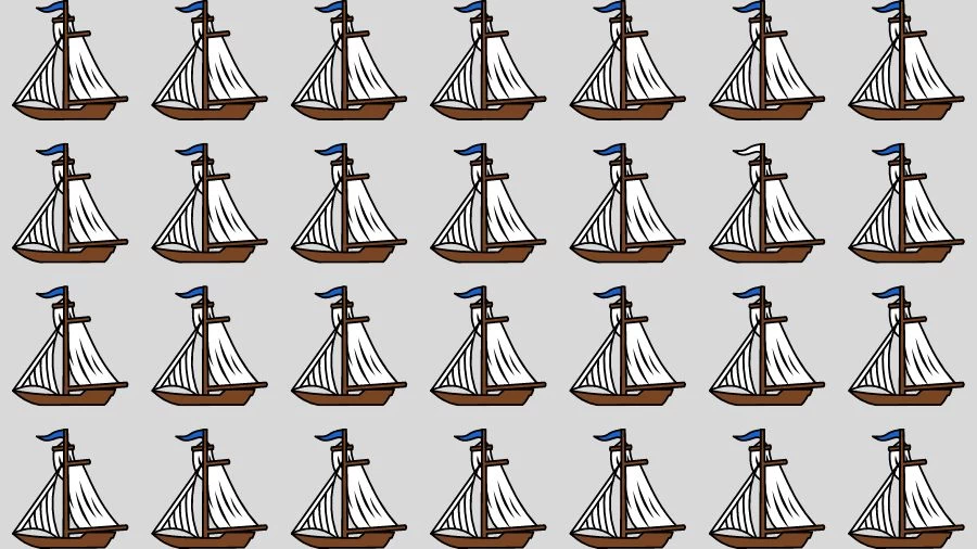 Observation Skill Test: Can you find the Odd Boat in 10 Seconds?