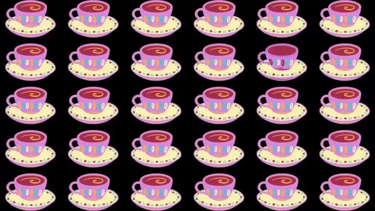 Observation Skill Test: Can you find the Odd Cup in 10 Seconds?