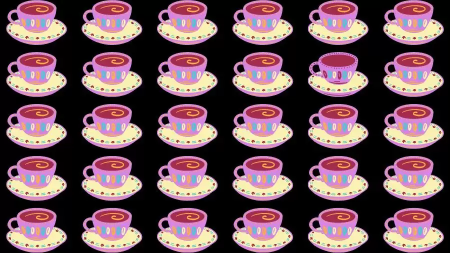 Observation Skill Test: Can you find the Odd Cup in 10 Seconds?