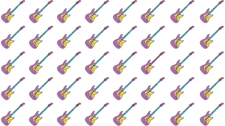 Observation Skill Test: Can you find the Odd Guitar in 10 Seconds?