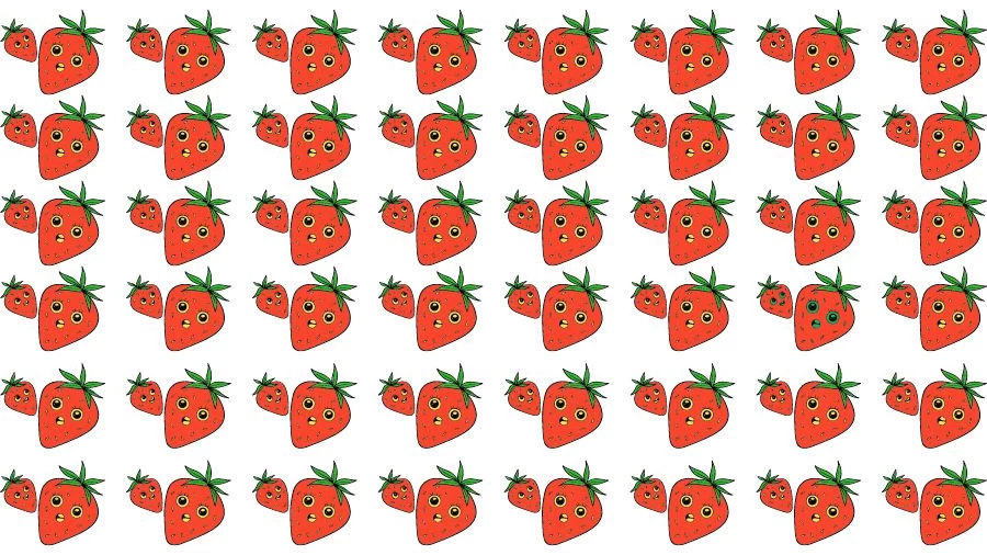 Observation Skill Test: Can you find the Odd Strawberry in 10 Seconds?