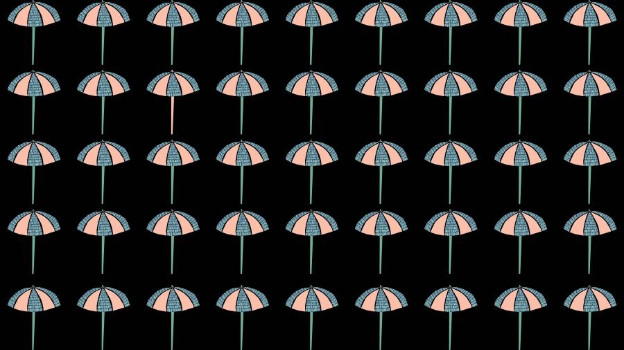 Observation Skill Test: Can you find the Odd Umbrella in 10 Seconds?