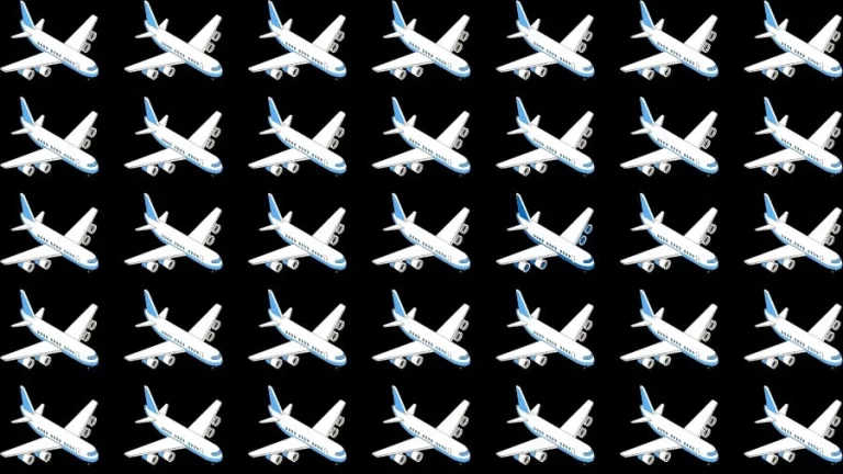 Observation Skills Test: Can you find the Odd Airplane in 10 Seconds?