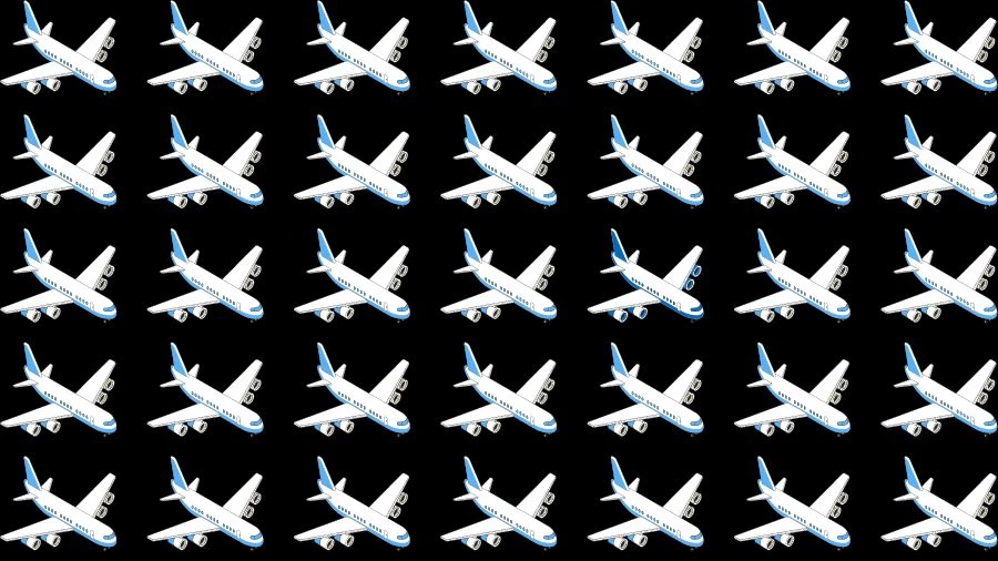 Observation Skills Test: Can you find the Odd Airplane in 10 Seconds?