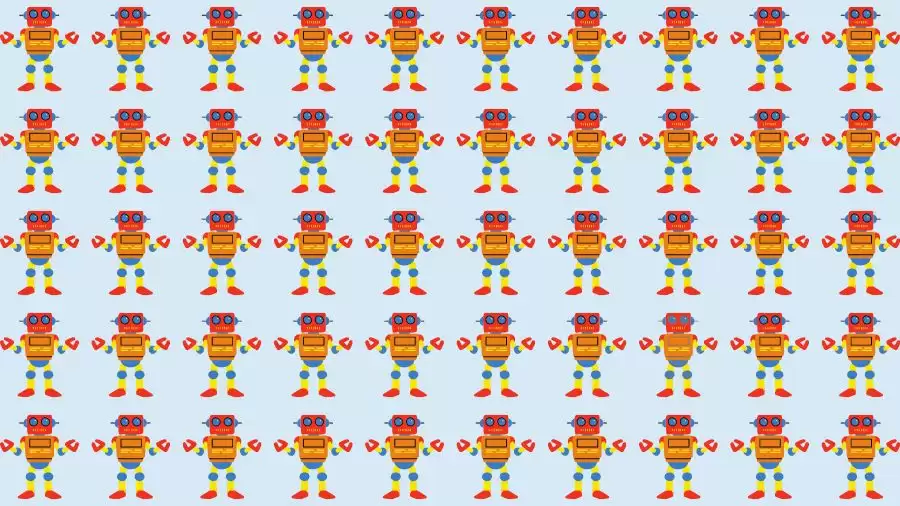 Observation Skills Test: Can you find the Odd Robot in 10 Seconds?