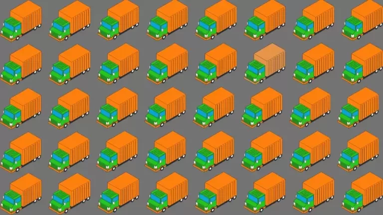 Observation Skills Test: Can you find the Odd Truck in 10 Seconds?