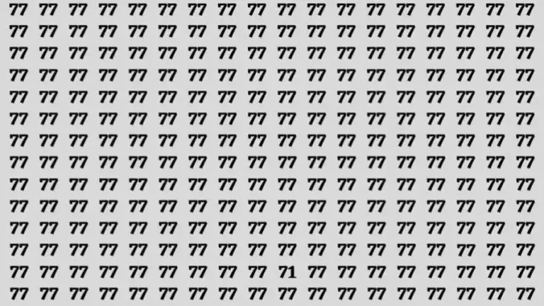 Observation Skills Test: If you have Keen Eyes Find the Number 71 in 15 Secs