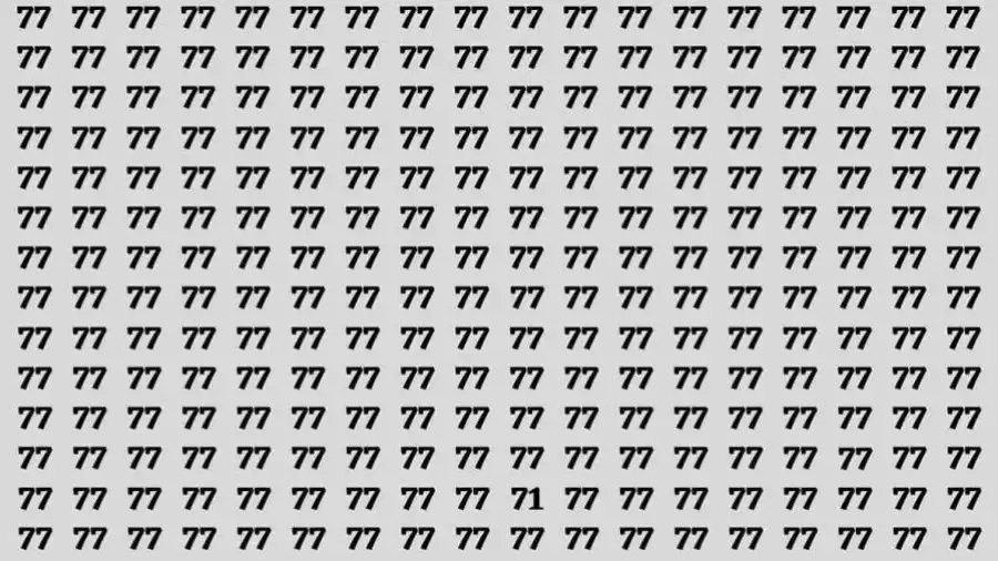 Observation Skills Test: If you have Keen Eyes Find the Number 71 in 15 Secs