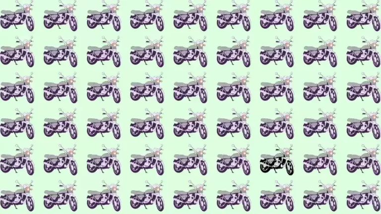 Observation Skills Test: Try to find the Odd Motorcycle in this Image