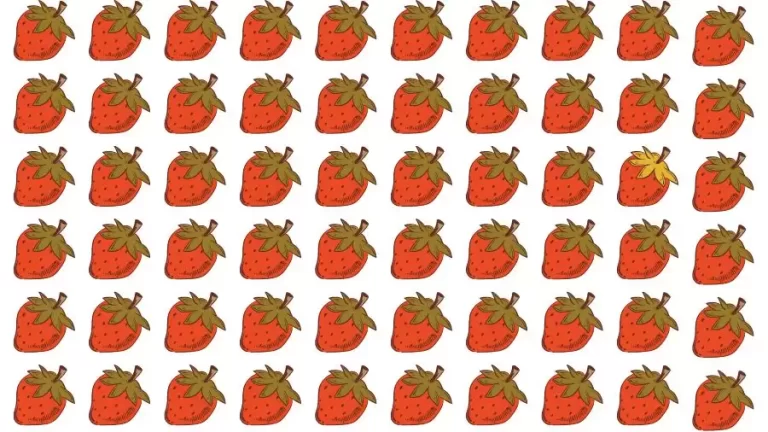 Observation Skills Test: Try to find the Odd Strawberry in this Image