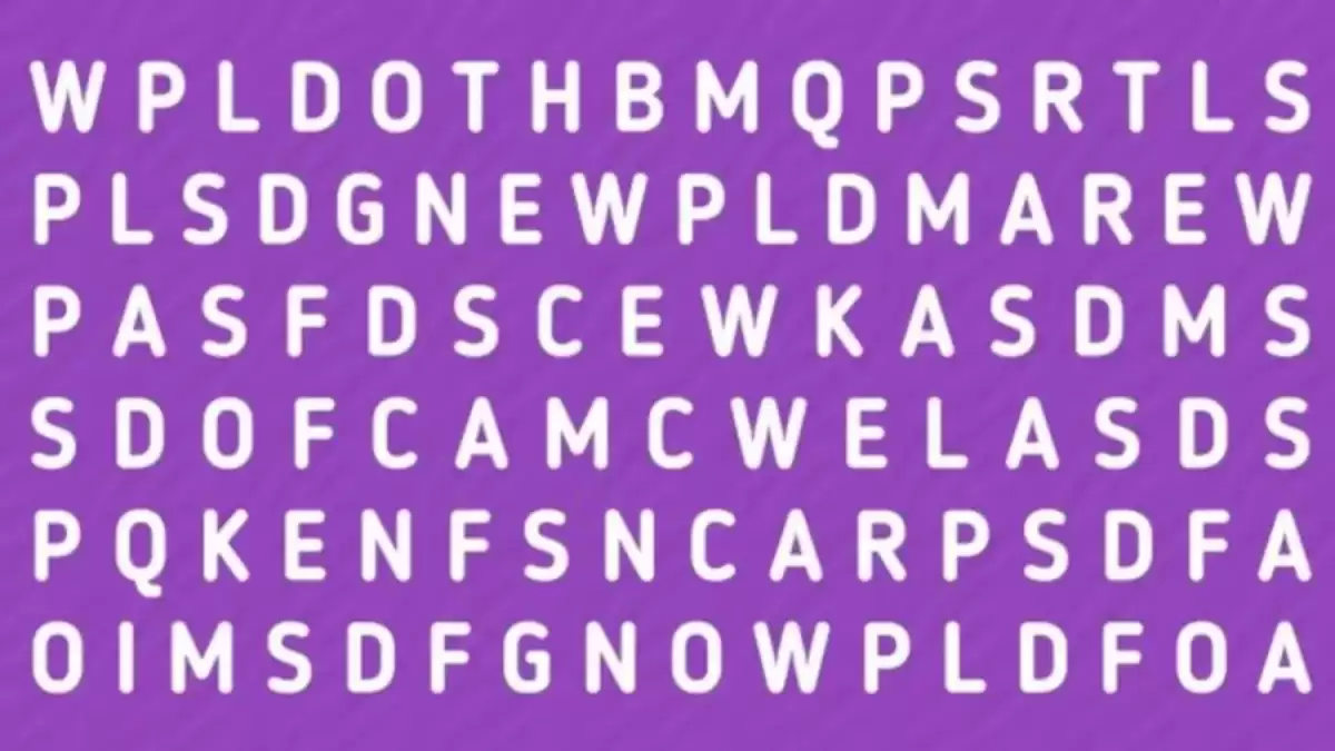 Only 4k Vision People can Find the Word Car in this image in 6 Seconds