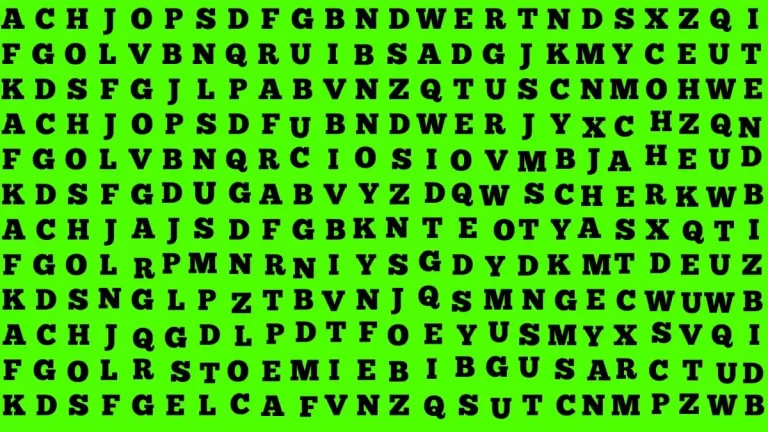 Only a Smart Brain Can Spot the Word Apple Within 15 Secs!