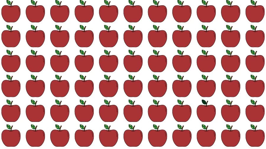 Optical Illusion Brain Challenge: Can you find the Odd Apple in 10 Seconds?