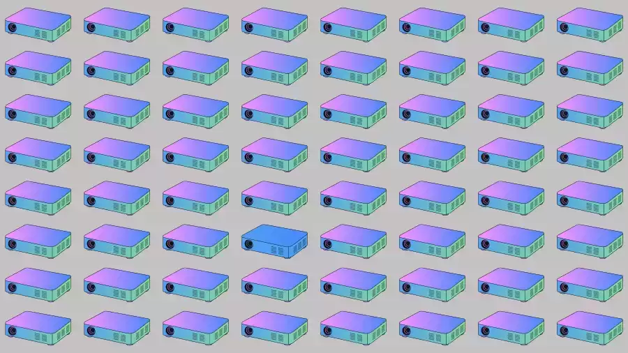 Optical Illusion Brain Test: Can you find the Odd Projector in 10 Seconds?