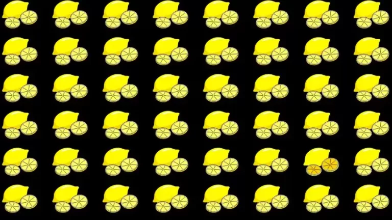 Optical Illusion Brain Test: If you have Eagle Eyes find the Odd Lemon in 8 Seconds