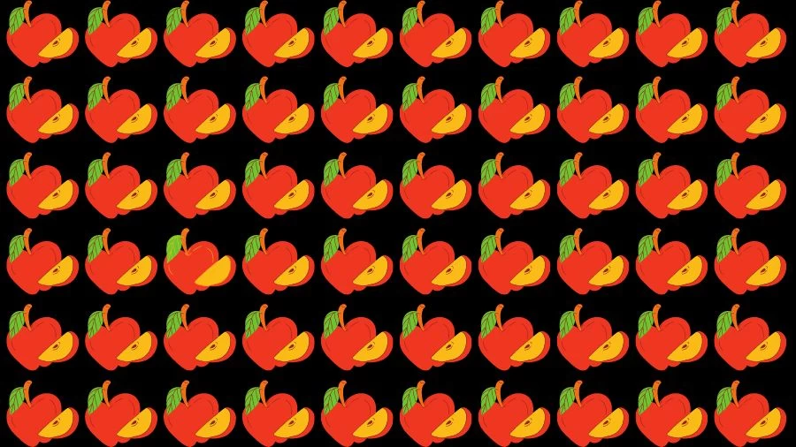 Optical Illusion Eye Test: Can you find the Odd Apple in 20 Seconds?