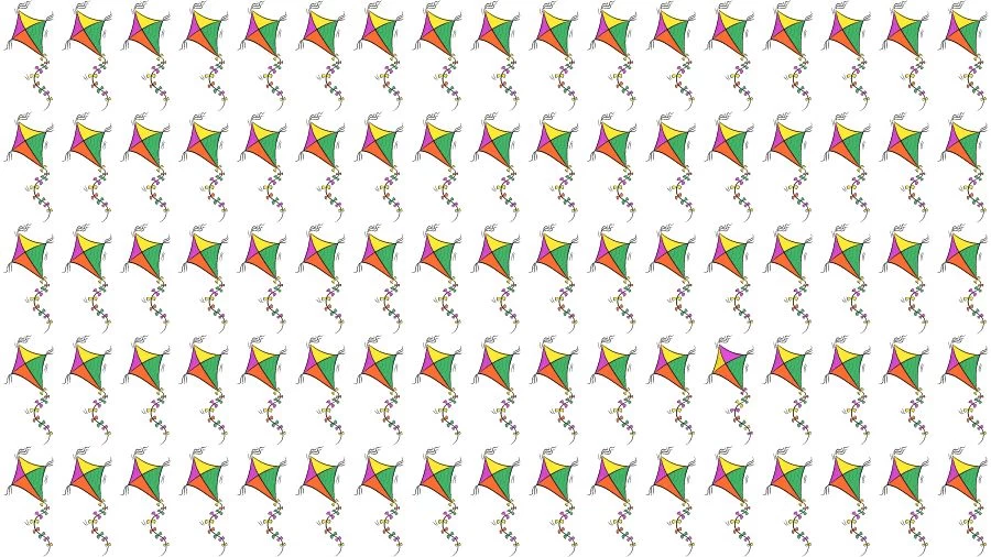 Optical Illusion Eye Test: Can you find the Odd Kite in 20 Seconds?