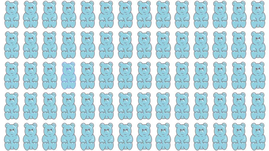 Optical Illusion Eye Test: Try to find the Odd Teddy in this Image