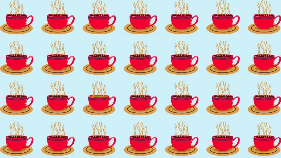 Optical Illusion Eye Test:Can you find the Odd Cup in 14 Seconds?