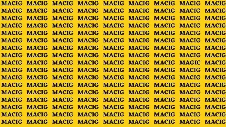 Optical Illusion: If you have Eagle Eyes Find the Word Magic In 15 Secs