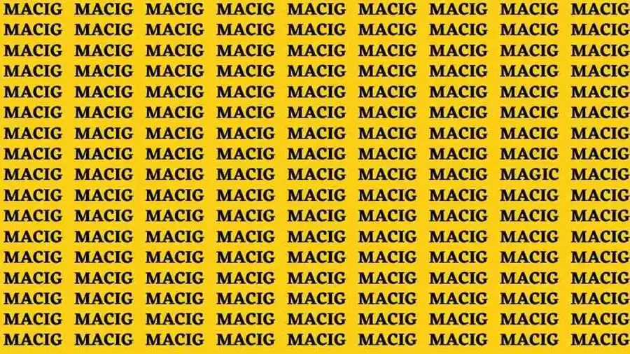 Optical Illusion: If you have Eagle Eyes find the Word Vim among Aim in 06 Secs