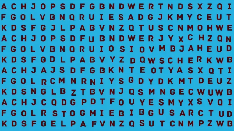 Puzzle for IQ Test: Only Detective Brains Can Spot the Word Busy in 10 Secs