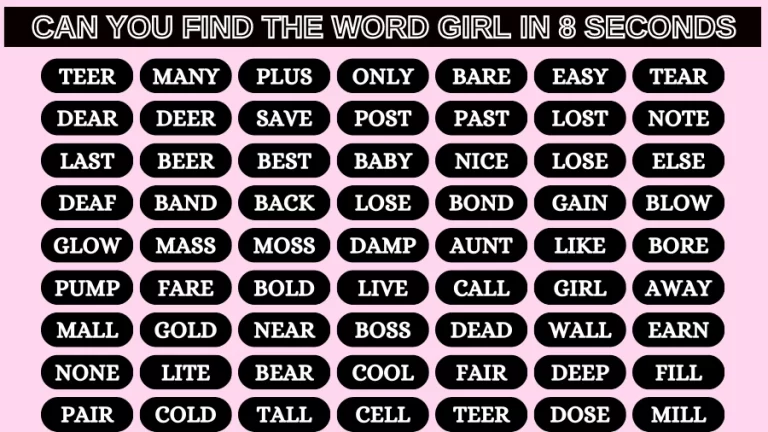 Test Visual Acuity: Can you Find the Girl in 8 Seconds?